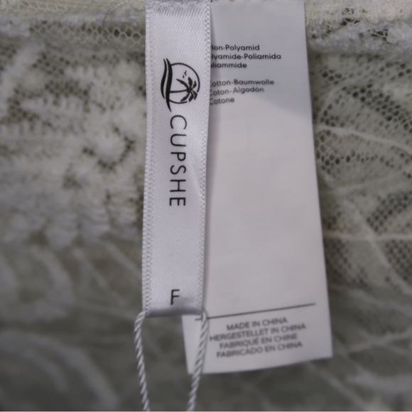 Cupshe Kelsi White Embroidery Open Front Cover Up - Picture 5 of 5